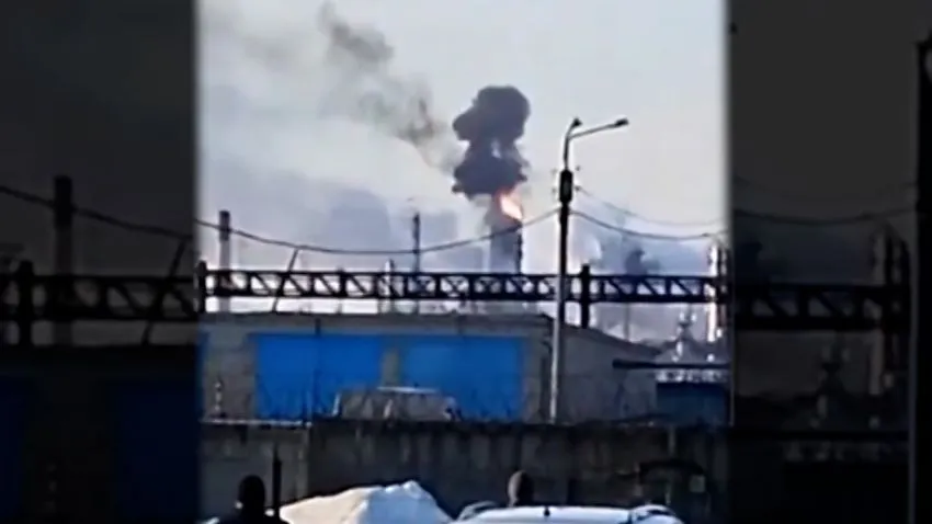 Tuapse oil refinery drone strike image 1