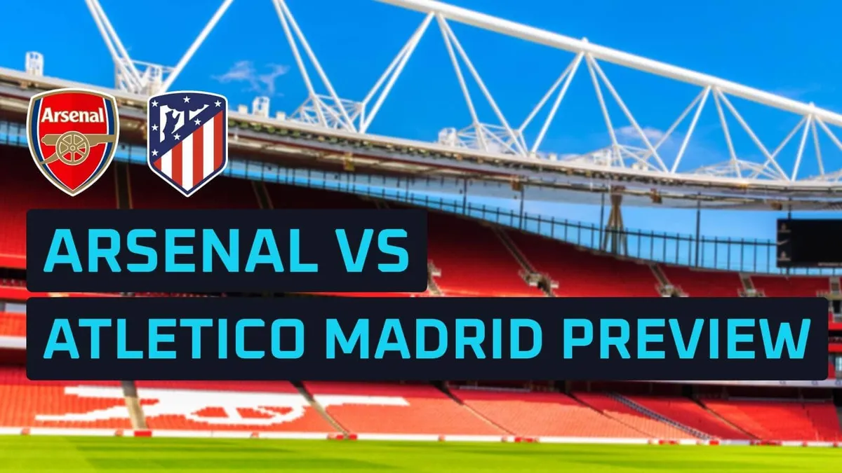 Arsenal vs atlético madrid image 1