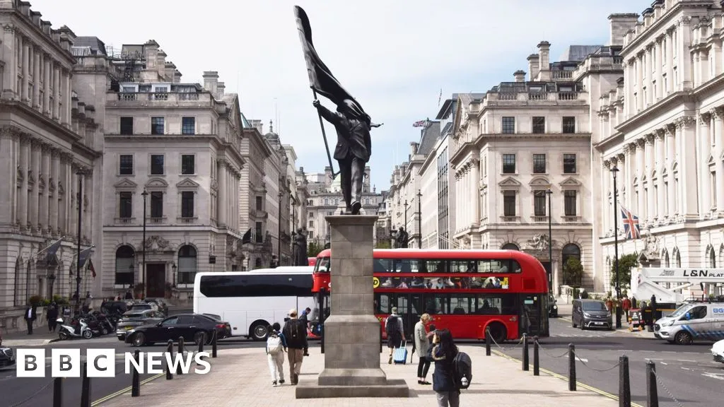 Banksy statue central london image 1