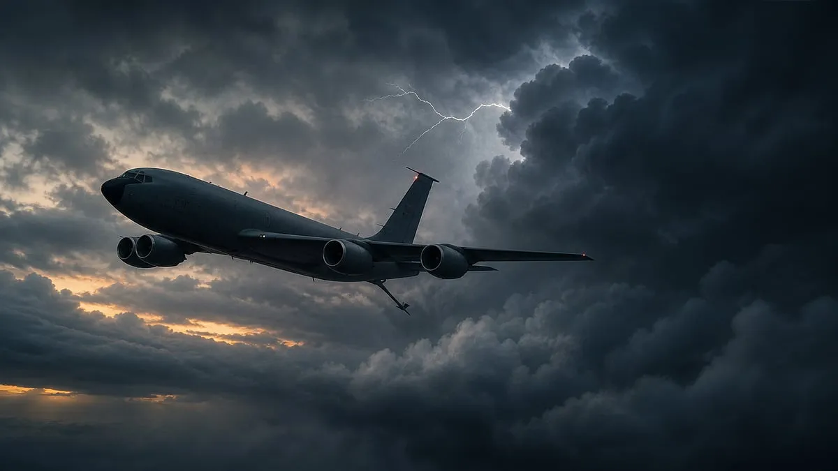 Boeing KC-135 Stratotanker Declares Emergency Over Persian Gulf