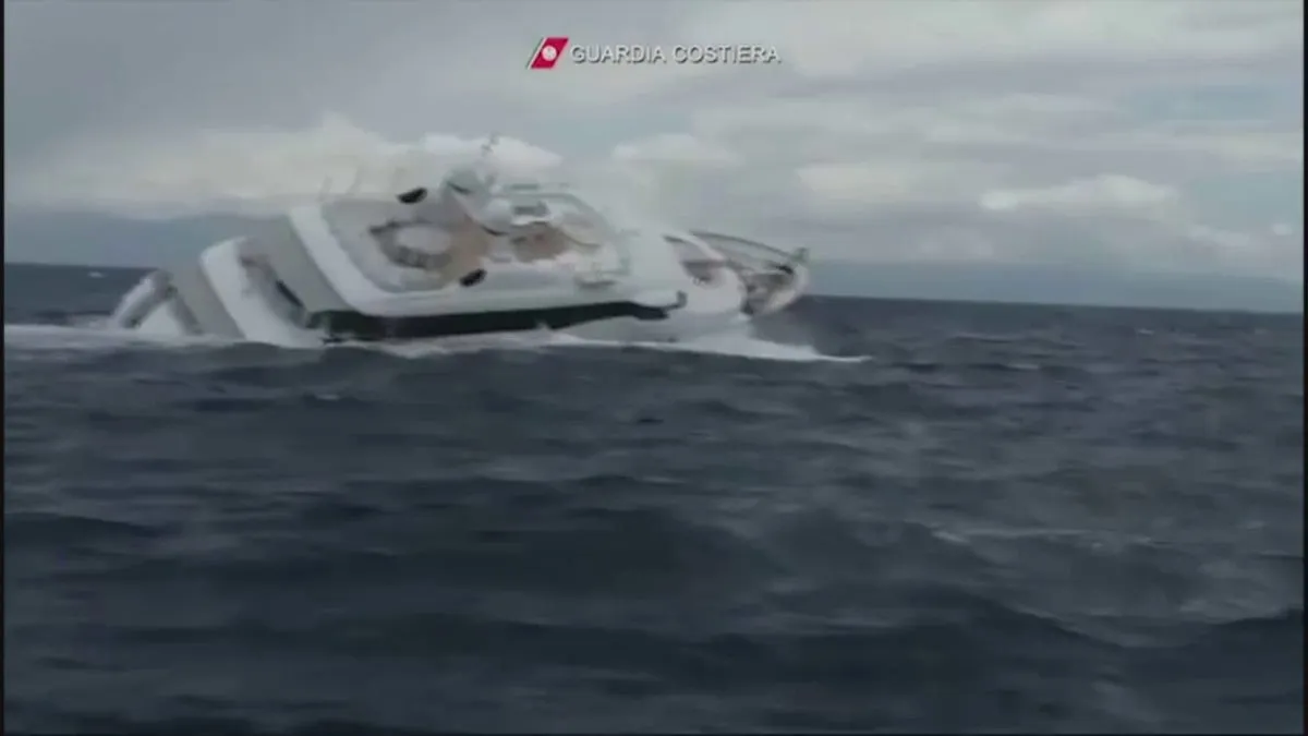 Superyacht sinking image 1