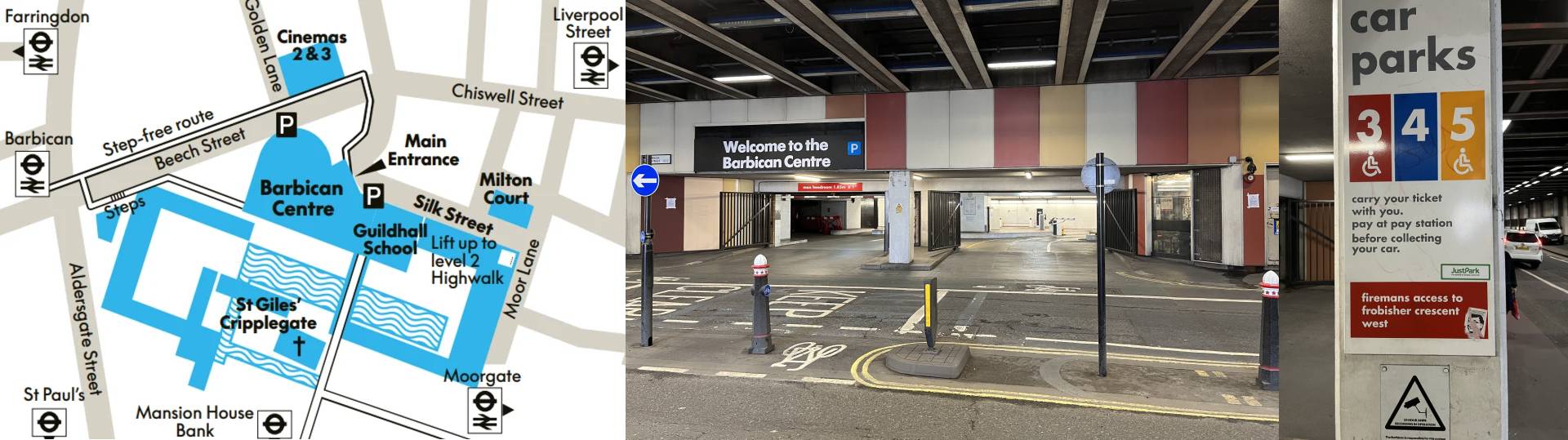 barbican hall parking