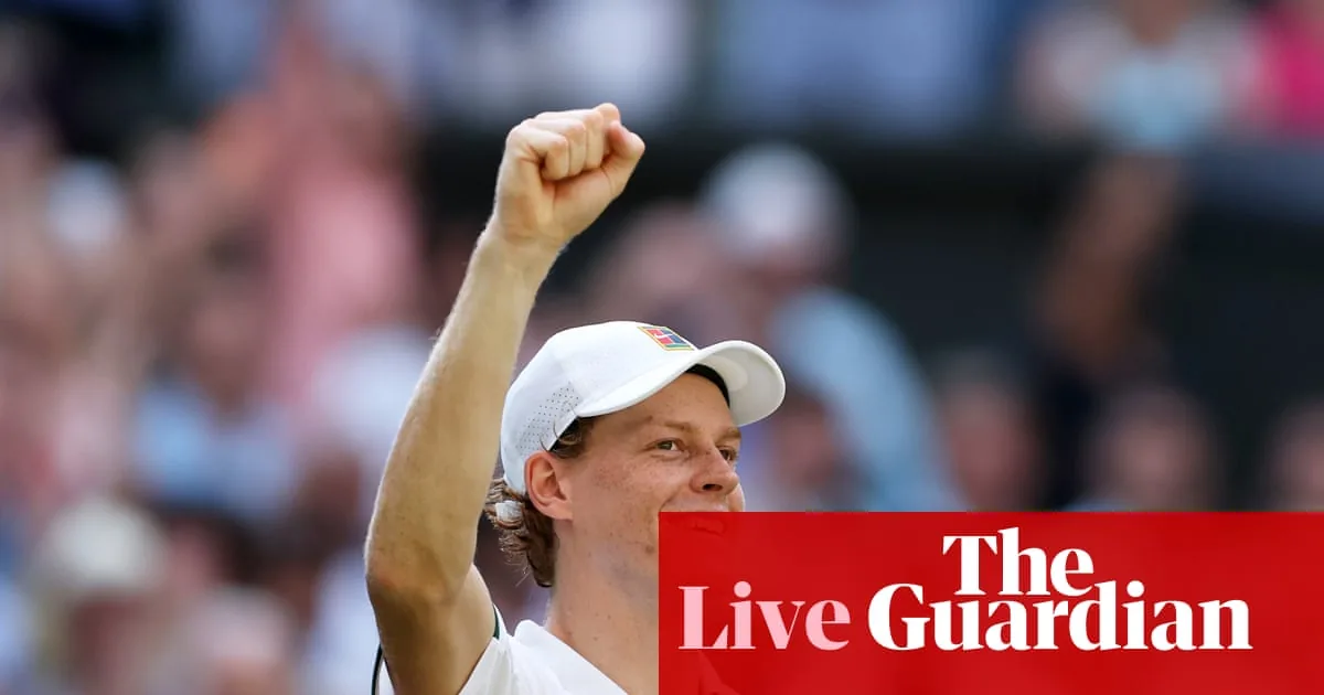 Sinner defeats Djokovic in Wimbledon semi-finals, ending quest for 25th Grand Slam