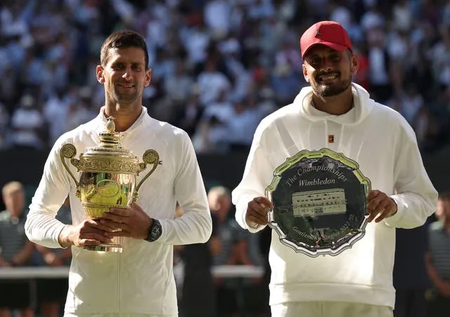 Kyrgios' peak was a final appearance at Wimbledon in 2022, where he lost to Novak Djokovic
