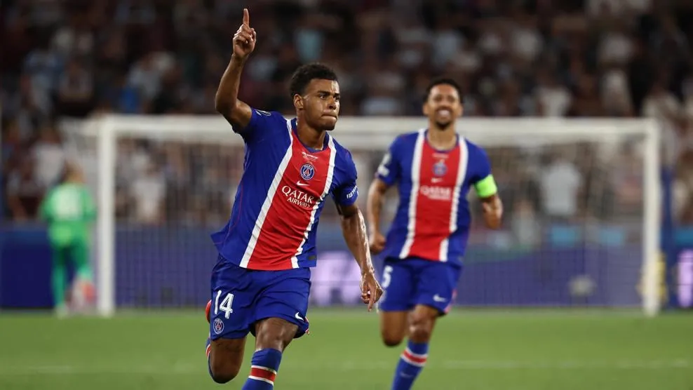 Désiré Doué coolly netted Paris' second